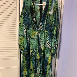 Fashion Nova Tropical Printed Romper